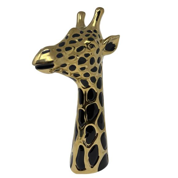 Vintage MCM Giraffe Bank 15.5″ Tall Mid‑Century Ceramic / Pottery Coin Bank - Picture 1 of 8